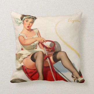 Almofada Menina engraçada do pinup
