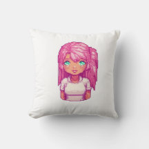 Menina fofa rosa