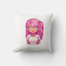 Almofada Menina fofa rosa