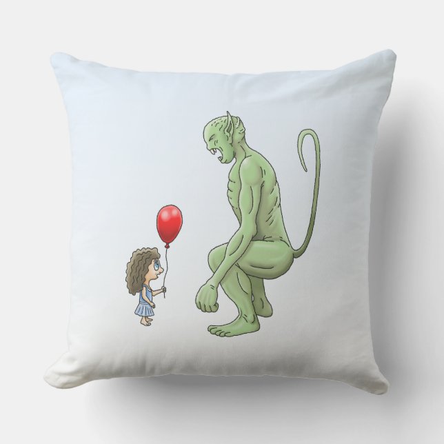 Almofada Menina & Goblin (Frente)