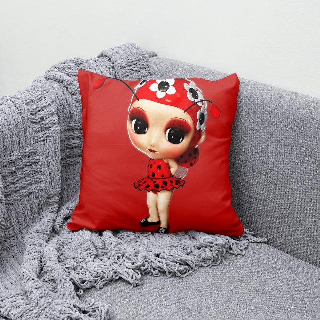 Almofada Menina Ladybug (Criador carregado)