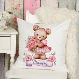 Almofada Menina Lindo Travesseiro Decorativo De Berçário Co