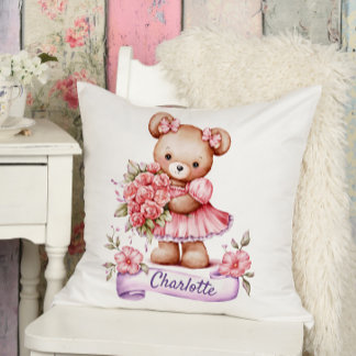 Almofada Menina Lindo Travesseiro Decorativo De Berçário Co