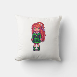 Almofada Menina ruiva fofa