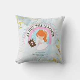 Almofada Menina Vermelha Coca-branca de Primeira Comunhão P
