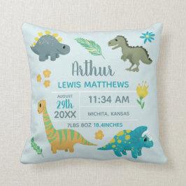Almofada Meninos Belo Dinossauro Azul Estipula Nursereria d