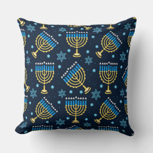 Almofada Menorahs e a Estrela de David Hanukkah Padrão
