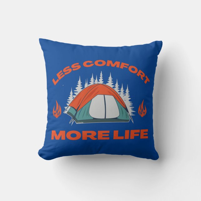 Almofada MENOS CONFORTO MAIS Viagem de acampamento (Frente)