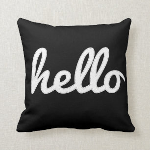 Almofada Mensagem com Título do Tipo Hello