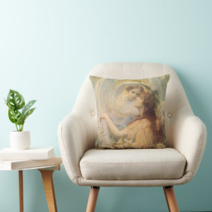 Almofada Mensagem do Anjo por George Swinstead, Arte Antiga