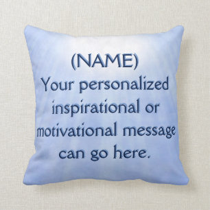 Almofada Mensagem inspirador personalizada