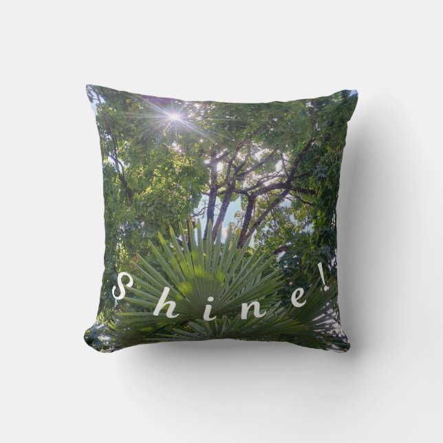 Almofada Mensagem inspiradora: Brilhe! (Frente)