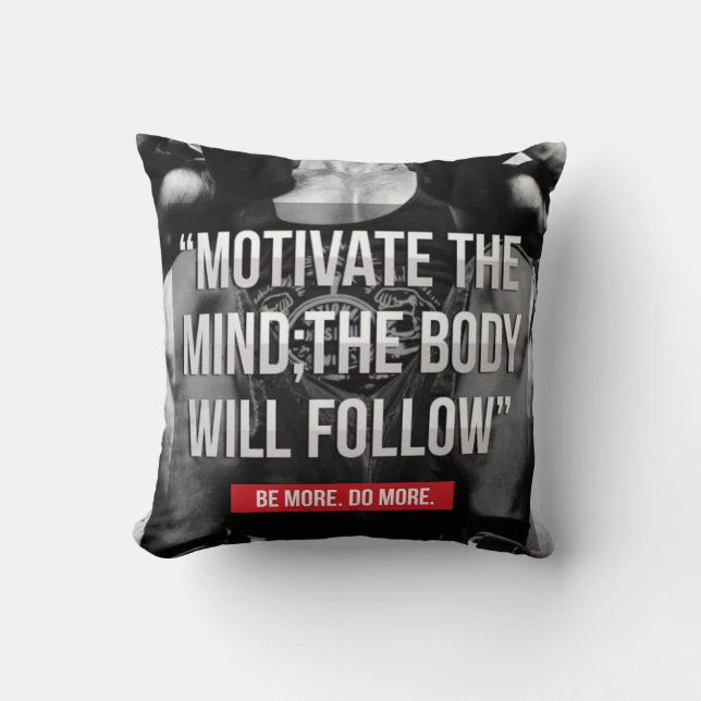 Almofada Mente e Corpo - Motivação do Workout (Frente)
