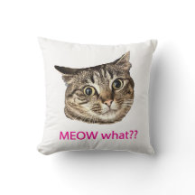MEOW o quê? travesseiro decorativo?