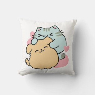 Almofada Meow & Woof Perfect Toga - Gato e Cachorro Bonitos