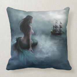 Almofada Mermaid e navio pirata