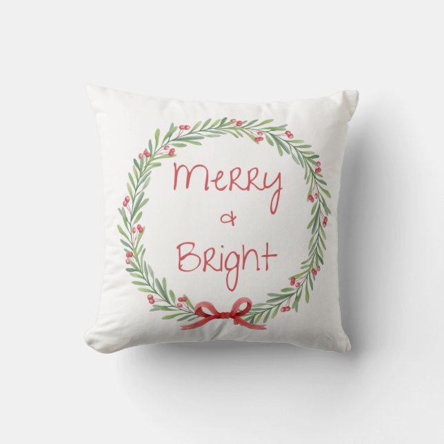 Almofada Merry & Bright Holiday Pillow (Frente)