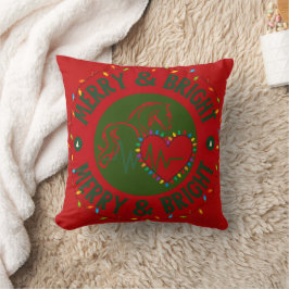 Almofada Merry & Bright Throw Pillow