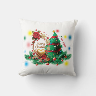 Almofada Merry Christmas 2025 Pillow