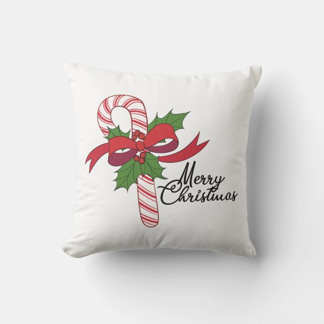Almofada Merry Christmas Candy Cane (Frente)