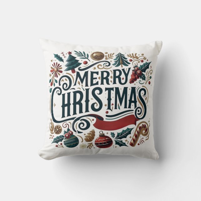 Almofada Merry Christmas Festive & Heartfelt  (Frente)