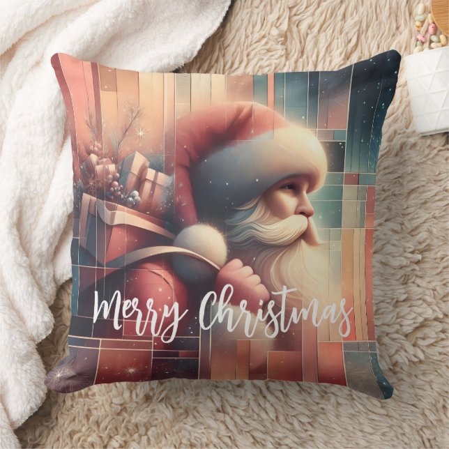 Almofada Merry Christmas Santa Claus  (Cobertor)