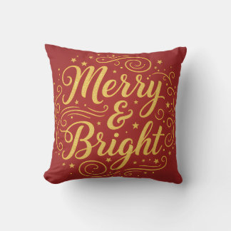 Almofada Merry Christmas Wishes to Brighten | Throw Pillow