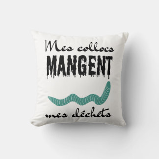 Almofada Mes collocs mangent mes déchets