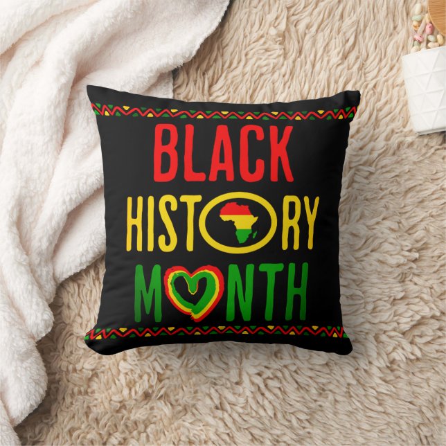 Almofada Mês Negro, Décimo Junho, Mês da História Negra (Cobertor)