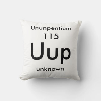 Almofada Mesa Periódica 115 Travesseiro Ununpentium