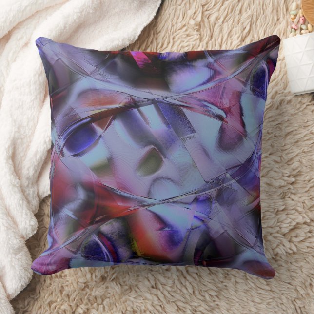 Almofada Mess de formas e curvas polidas em cor gótica (Cobertor)