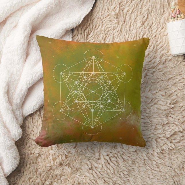 Almofada Metatron, chakra,zen,sacred geometric, angel, (Cobertor)