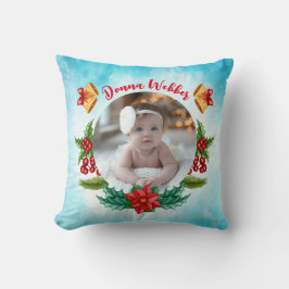 Almofada Meu 1º Natal Azul