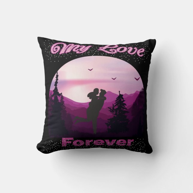 Almofada meu amor para sempre (Frente)