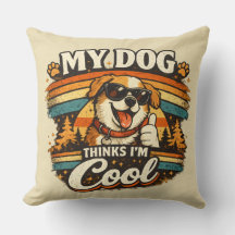 Meu Cachorro Acha que Sou Legal Arte Retro de Cach