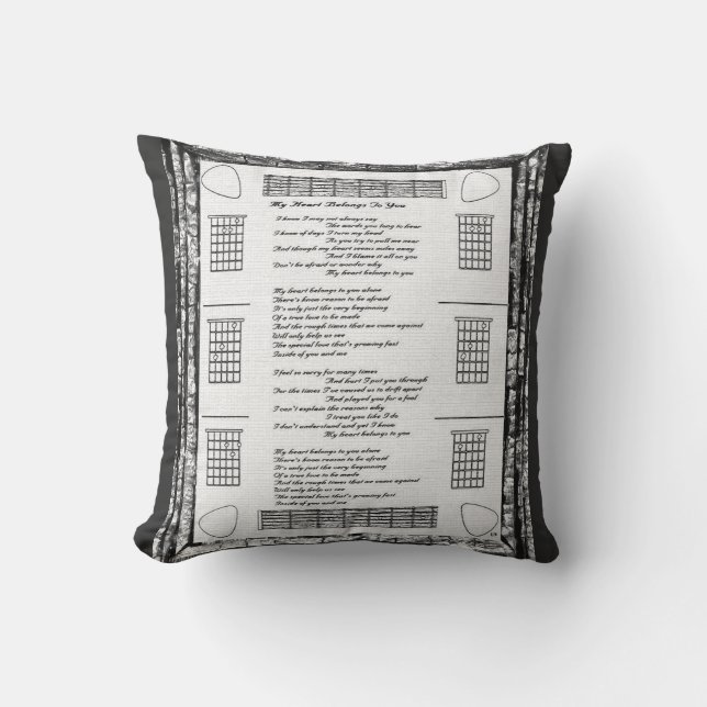 Almofada Meu Coração Pertence A Você (Frente)