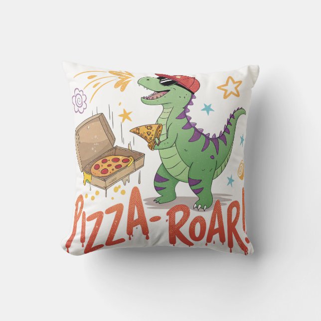 Almofada Meu dinasmo come pizza para mim (Frente)