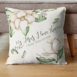 Almofada Meu Jesus Eu Amo A Magnólia Elegante