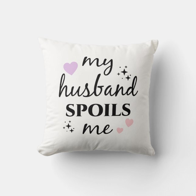 Almofada Meu Marido Me Mima  (Frente)