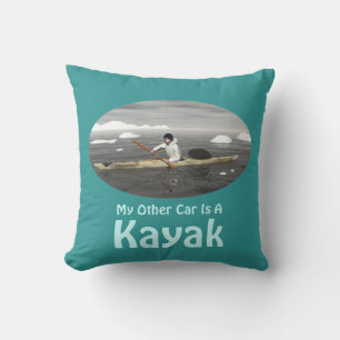 Almofada Meu Outro Carro É Um Kayak
