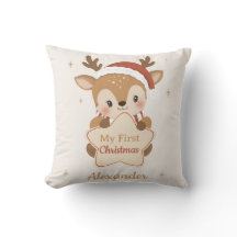 Meu Primeiro Natal Bebê Rena Personalizado