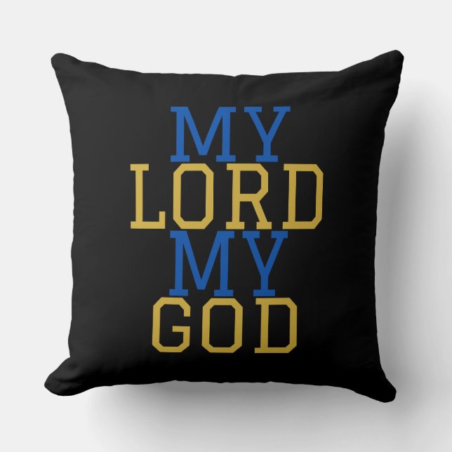 Almofada Meu Senhor Meu Deus Bíblico (Frente)
