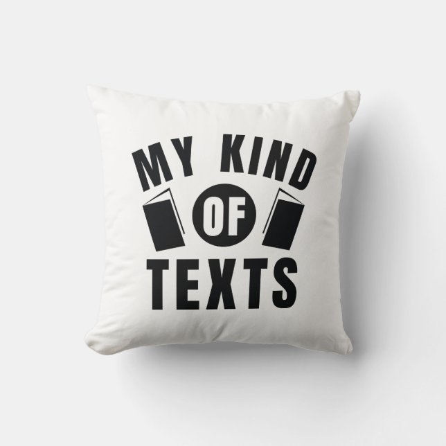 Almofada Meu Tipo De Textos (Frente)