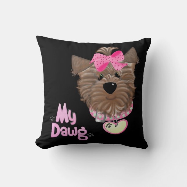 Almofada Meu Travesseiro de Cães (Frente)
