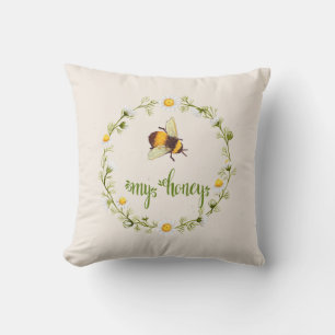 Almofada Meu Travesseiro decorativo de Abelhas de Mel