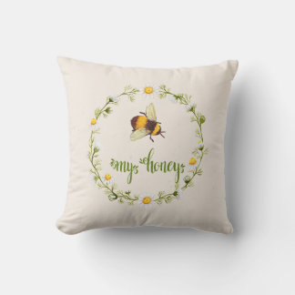 Almofada Meu Travesseiro decorativo de Abelhas de Mel