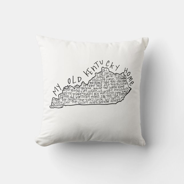 Almofada Meu travesseiro velho da casa de Kentucky (Frente)
