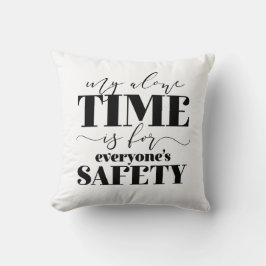 Almofada Meu único tempo é para a segurança de todos