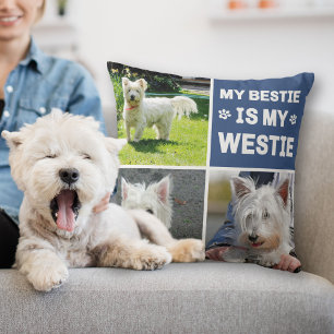 Almofada Meu Westie É Minha Colagem Fotográfica De Sobremes