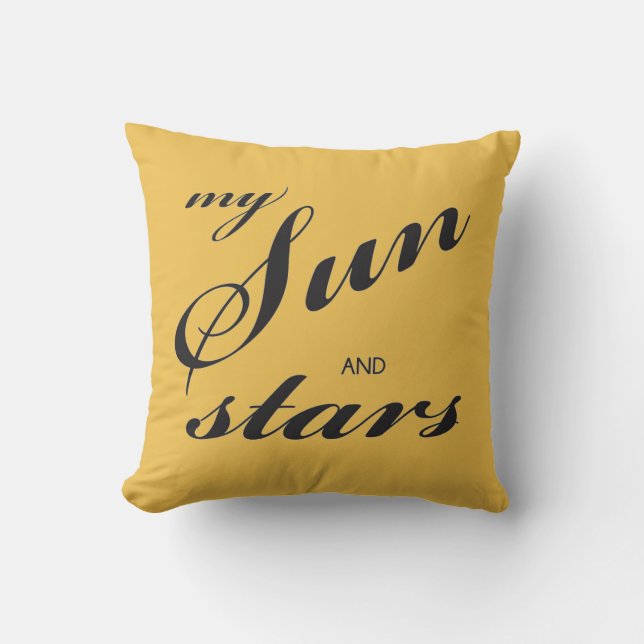 Almofada Meus sol e travesseiro das estrelas (Frente)